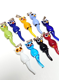 Kuyruklu Kedi Karışık Pastel Renk Kolye Ucu