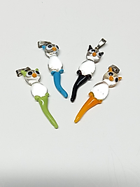 Şeffaf Kuyruklu Kedi Model Kolye Ucu