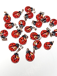 Uğurböceği Modeli Kolye Ucu